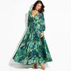Elegant Women Ladies Chiffon Boho Long Sleeve Maxi Dress For Evening Events
