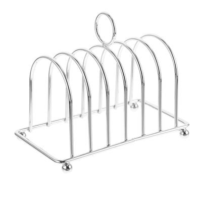 Bread Rack Office Desk Accessories Daily Use Toast Holder Metal Grill Tabletop Reusable Stand Iron Plating Storage Household