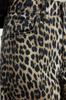 Women's Fashion Brown Leopard Patterned High Waist Wide Leg Jeans