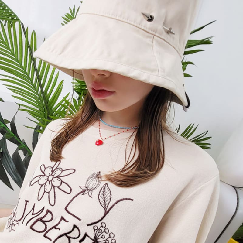 HOLY NUMBER 7 Holy Spear Bucket Hat_beige