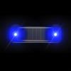 Universal Solar Powered Warning Strobe Light Wireless Vibration Sensor Anti Rear End Signal Lamp For Car Auto Motorcycle