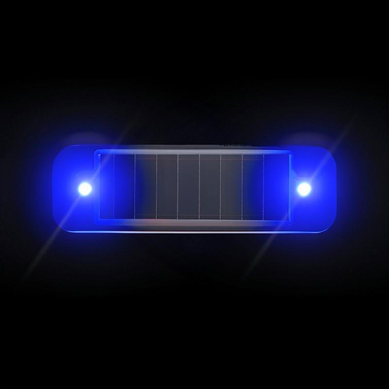 Universal Solar Powered Warning Strobe Light Wireless Vibration Sensor Anti Rear End Signal Lamp For Car Auto Motorcycle