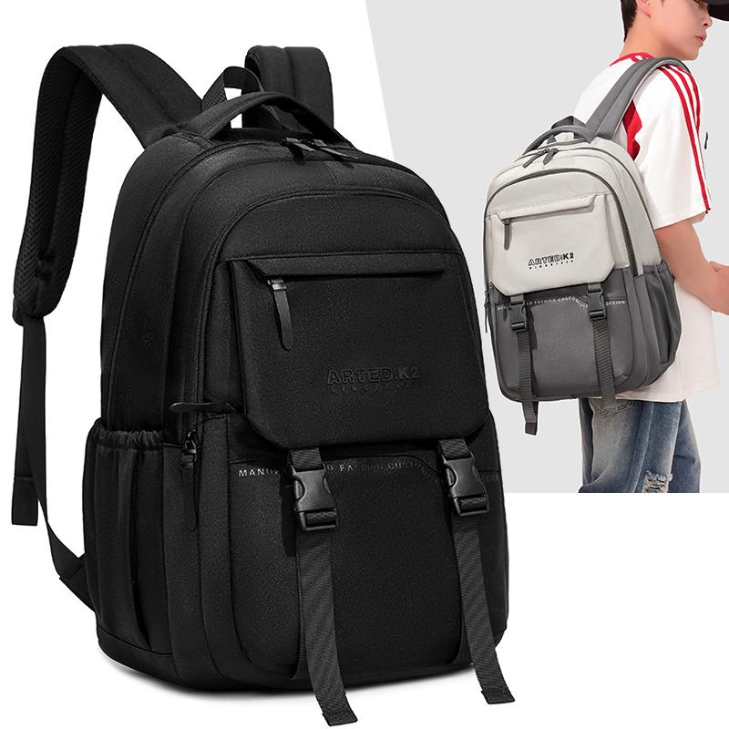 Large Capacity Workwear Backpack for Men and Women High School and College Students Double Shoulder Bag Waterproof