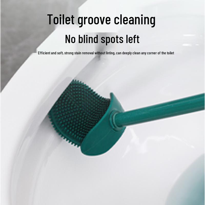 Nástěnná WC štětka, Design bez mrtvých úhlů pro efektivní čištění koupelny