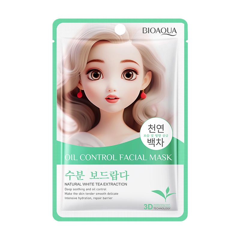 3pcs Snow Lotus Mask BIOAOUA Skin Rejuvenation Hydrating Oil Control Moisturizing Mask