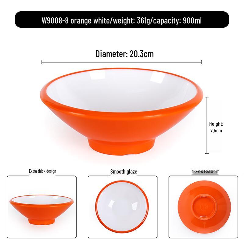 Chinese Style Thick Melamine Noodle Bowl