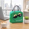 Oxford Cloth Cartoon Insulated Lunch Bag Portable Handheld Zipper Lunch Box for Kids and Adults Durable Lightweight Lunch Tote