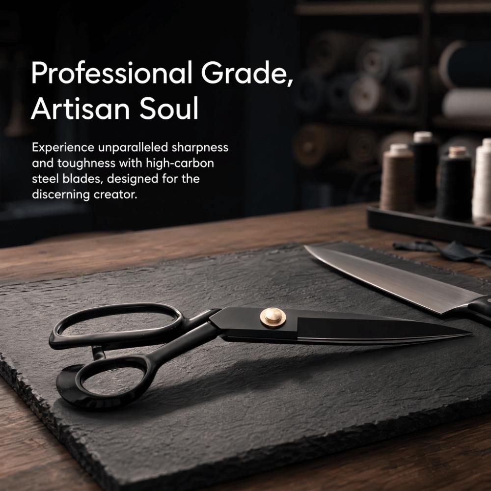 High Carbon Steel Blade Fabric Scissors 10 Inch Tailor Scissors For Artists Dressmakers