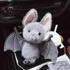 Kids Bat Stuffed Toy Funny Plush Toy, Hanging Upside Down Animal, Creative Cuddly Doll Halloween Decor for Car Rearview Mirror, Collectible