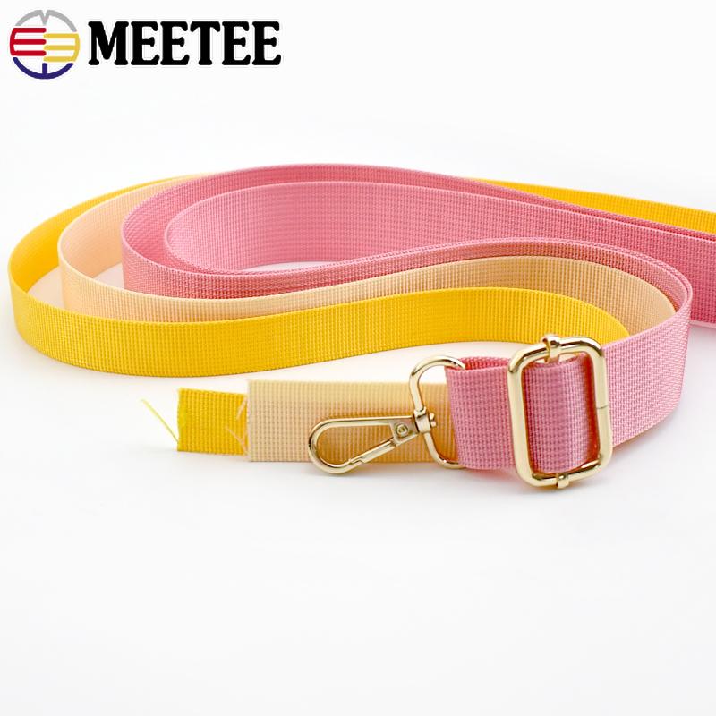3M 20-38mm Nylon Webbing Tapes Braid Ribbon Band Knapsack Safety Belt Handbag Strap Trimming DIY Bias Binding Sewing Accessories