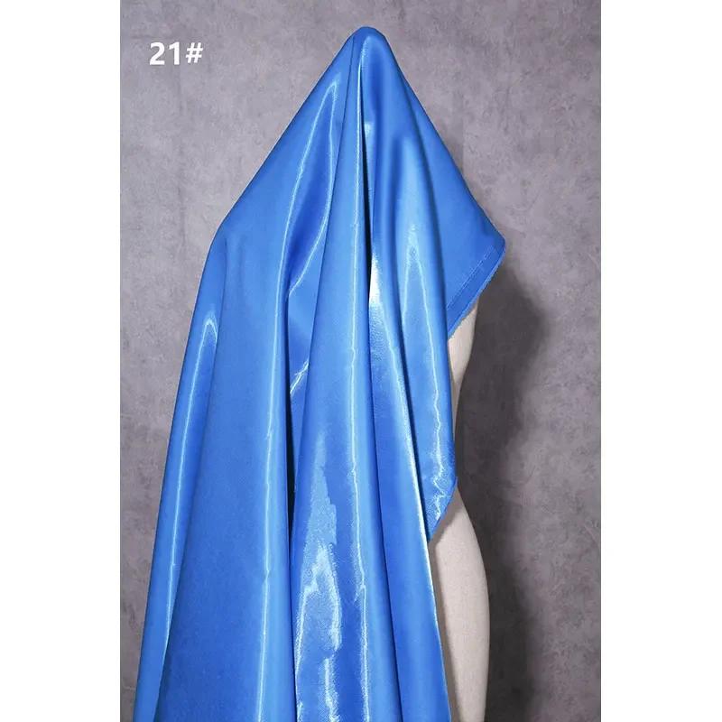 150Cm Wide Luxury Glossy Metallic Liquid Satin Fabric Galaxy Shiny Cloth Crafts for Fashion Designer Show Dress Comfort Material