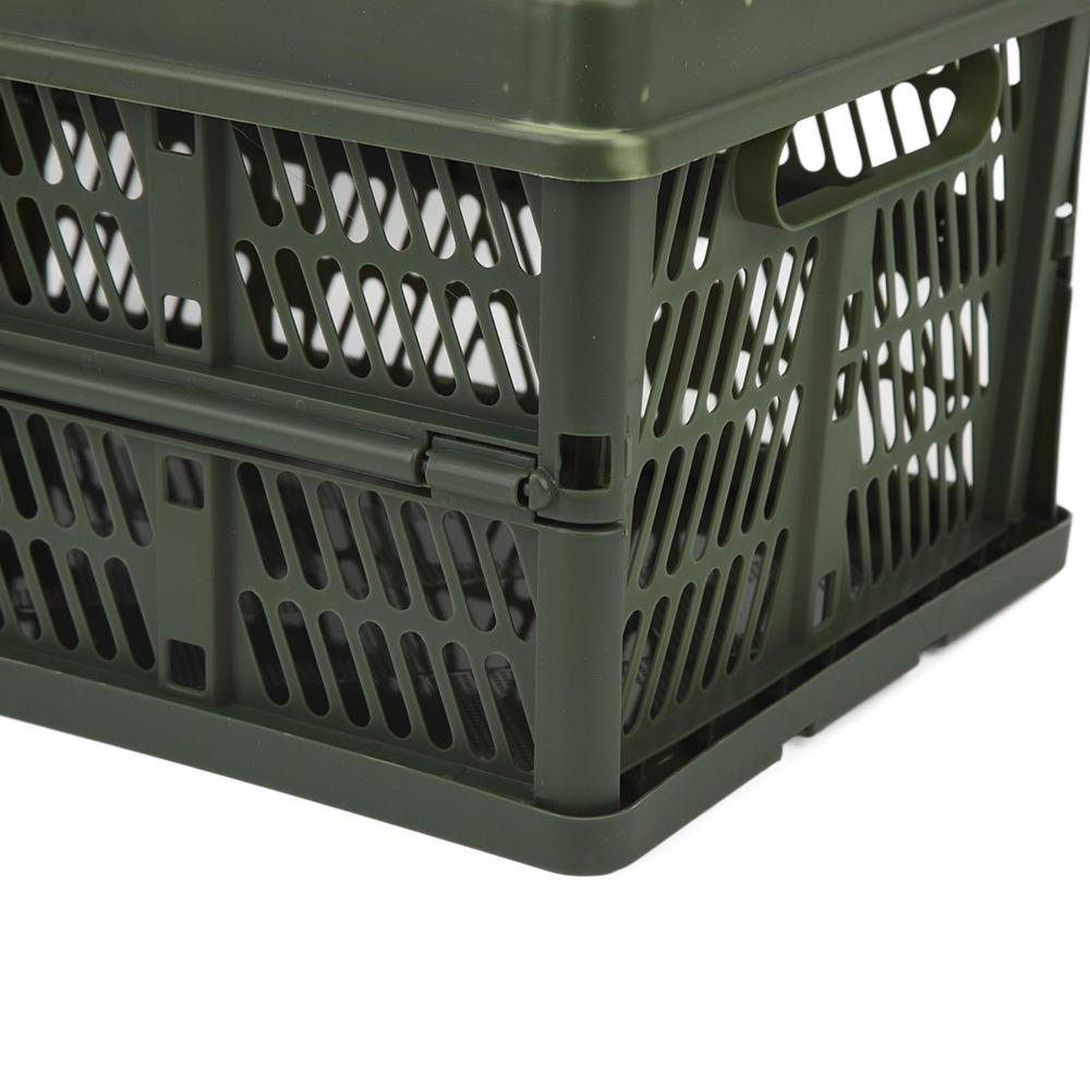Large Capacity Camping Picnic Basket Multifunction Durable Camping Storage Basket Foldable Portable Handheld Camping Basket