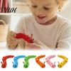 Stress Relief Caterpillar Toy 3D Printed Fidget Toy, Movable Joints Relaxing Tools Figurine, Articulated for Desktop Decoration Bendable