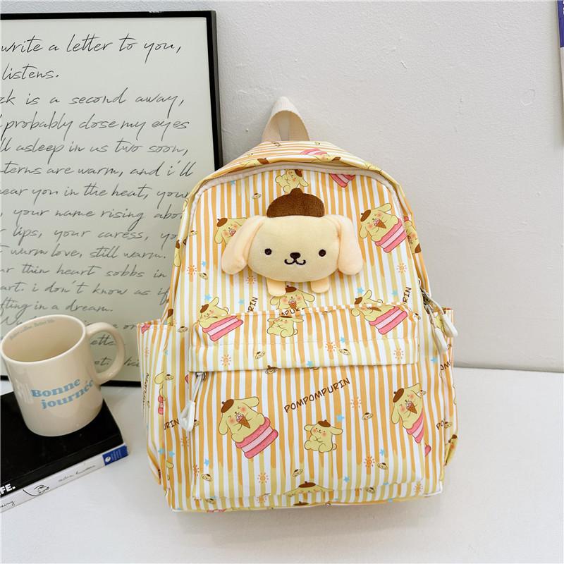 Adorable My Melody Nylon Backpack For Girls Cute Cartoon School Bag For Kindergarten