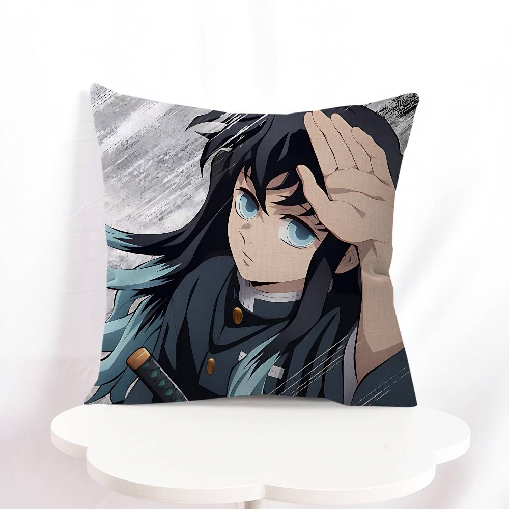 

Наволочка для подушки Tokitou Muichirou з візерунком М яка плюшева наволочка для дому, вітальні, дивана, декору 16x16Inch