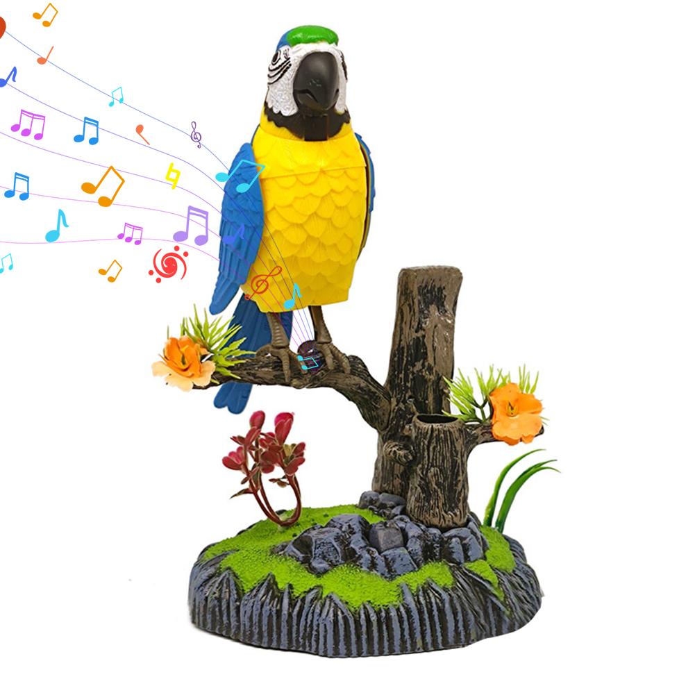 lectric Battery Toys Birds Operated Simulated Induction Sound Parrots Children Moving Toy Talking Control Pets Voice-Activated
