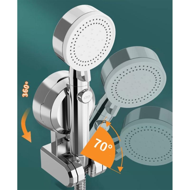 Tragbare Robuste ABS Saugduschsprünhalter Badezimmerzubehör für Einfache Installation in Badezimmerumgebung