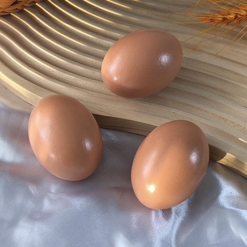Children's Creative Play Wooden Fake Eggs - Educational Toy & Prank Prop