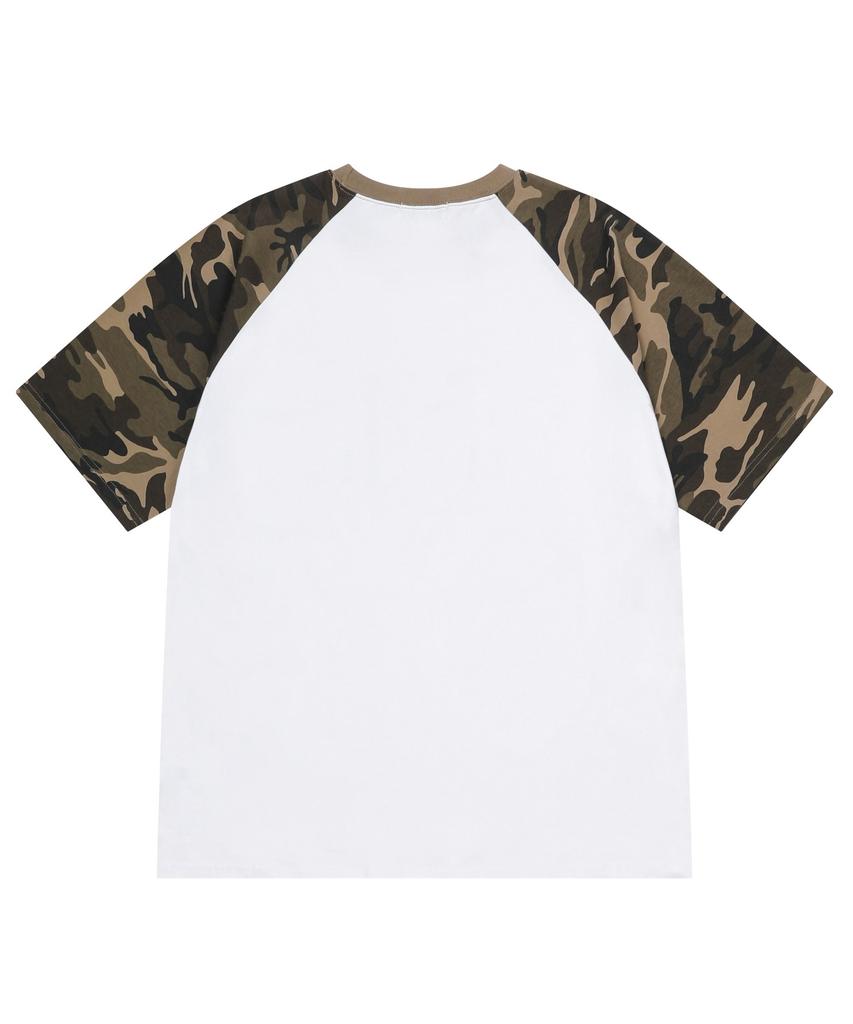 MUCENT Jug Camo Raglan Short Sleeve T-Shirt Unisex (2 Colors)