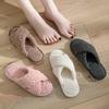 Plüschschuhe, Überkreuzriemen, Baumwollpantoffeln, Damenschuhe, Hausschuhe, Plüsch-Baumwollpantoffeln