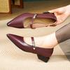 Pointed retro high heels on new comfortable professional high heels female stewardess elegant
