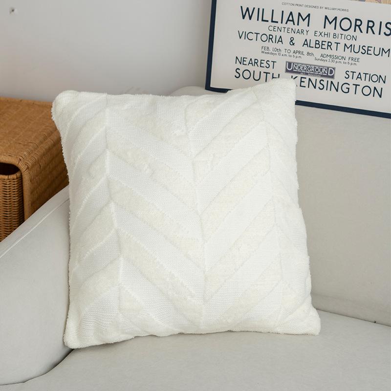 Nordic Versatile Solid Color Pillowcase Bed and Breakfast Hotel Cushion Cover Living Room Sofa Bed Nap Large Pillow Waist Pillow