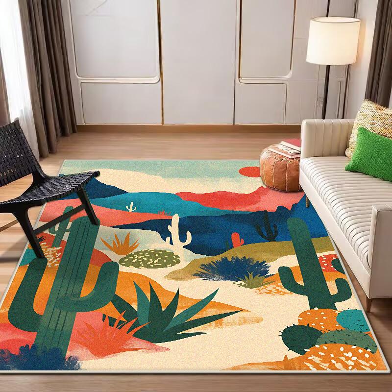 Nordic Abstract CARPET Customizable LIVE ROOM Luxury Home Decoration Bedroom Rugs Washable Antiskid Lounge Floor Mats Bedside
