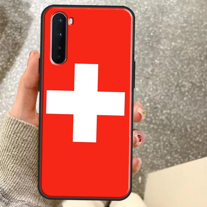 Switzerland Swiss Flag Case For OnePlus 15 12 13 11 10 9 Pro 13R 13T 12R 10T 10R Nord CE 5 2 3 4 Lite N20 N30 Coque