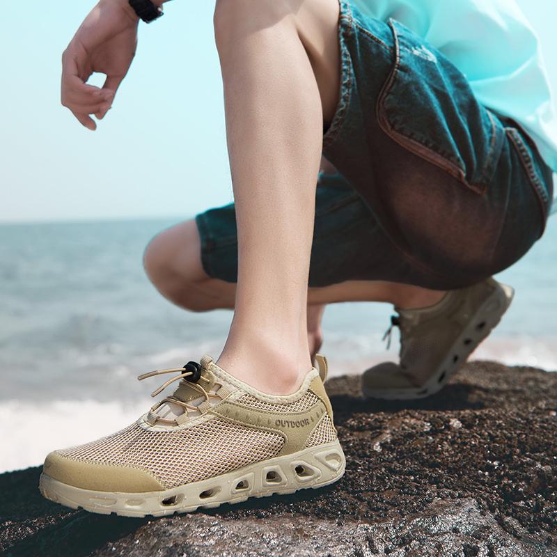 Atmungsaktive Mesh-Sommerschuhe, Outdoor-Freizeitschuhe, Upstream-Schuhe, große Strandschuhe