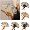 Chinese Style Silk Folding Fan Butterfly Dance Fan Unisex Decorative Hand Fan  Wedding