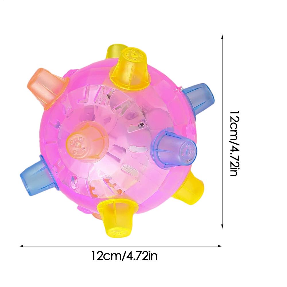 Vibrating Dog Ball Toy Jumping Activation Toy Dog Rolling Ball Toy With Lights And Music Interactive Moving Dancing Ball розовый