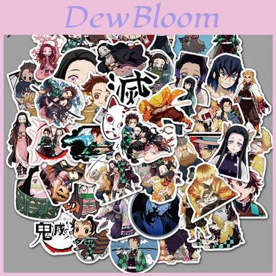 50 piezas Pegatinas de Graffiti Únicas de Anime Japonés "Demon Slayer" Para Personalizar Equipaje, Skateboards y Cuadernos Pegatinas Duraderas