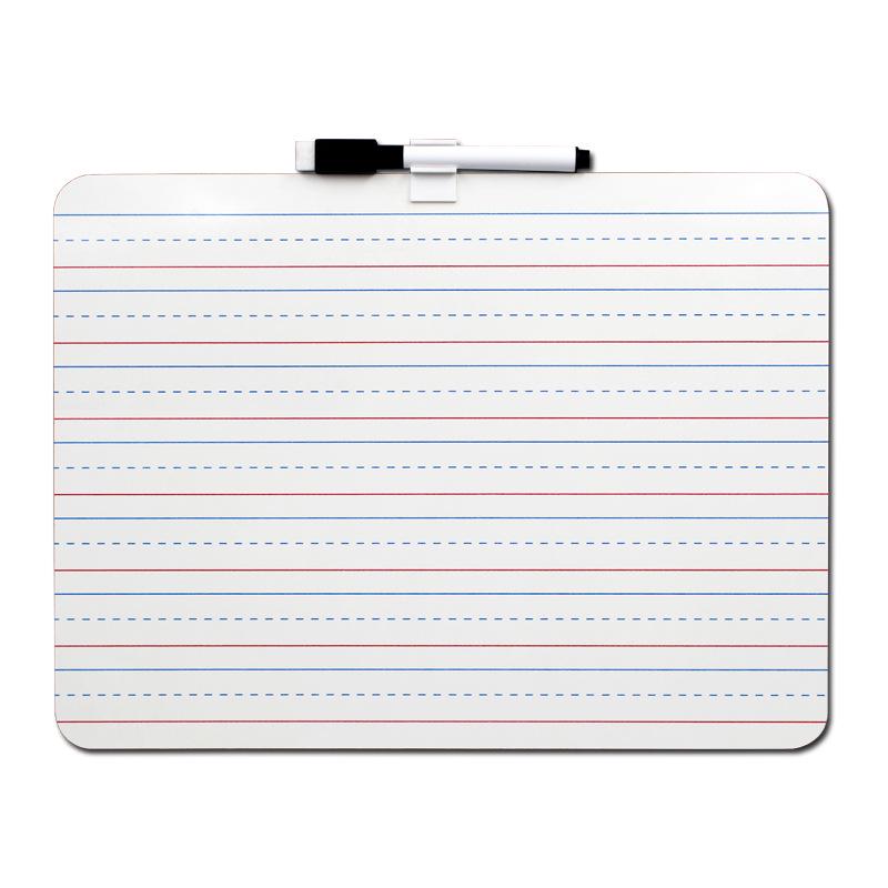 Erasable Dry-Erase Whiteboard with Four-Line & Three-Line Letter Guides for English Writing