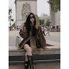 Women's British-Style Hooded Trench Coat: Autumn/Winter, Plus Size, Versatile, Trendy Loose-Fit Cape Design.
