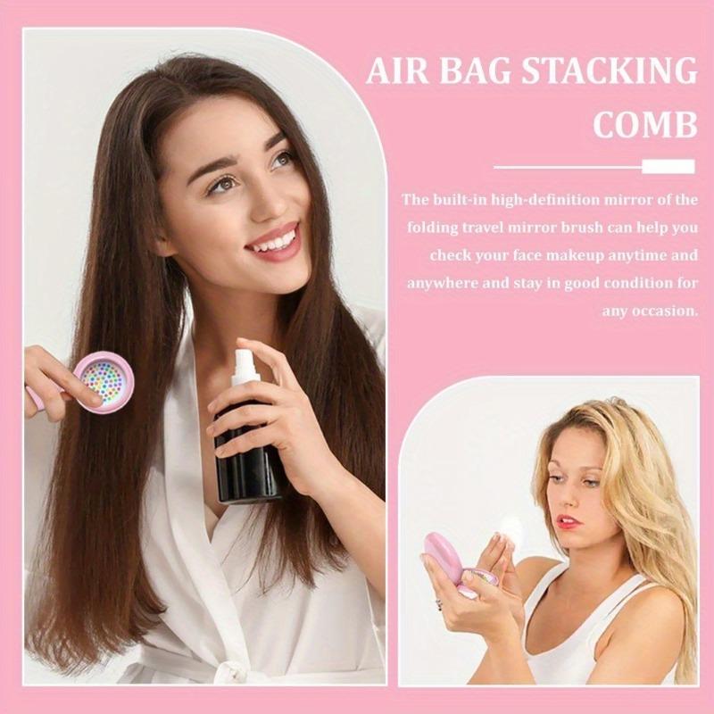 20 Pack Foldable Travel Mirrors Round Portable 2 In 1Mini Combs for Women Girl Compact and Small with Mirror for Hair Brushing