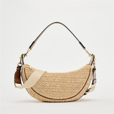 Woven Women's Bag Unique Design Handbag Casual Crossbody Bag Large Capacity Dumpling Bag Versatile Women's Shoulder Bag 2024