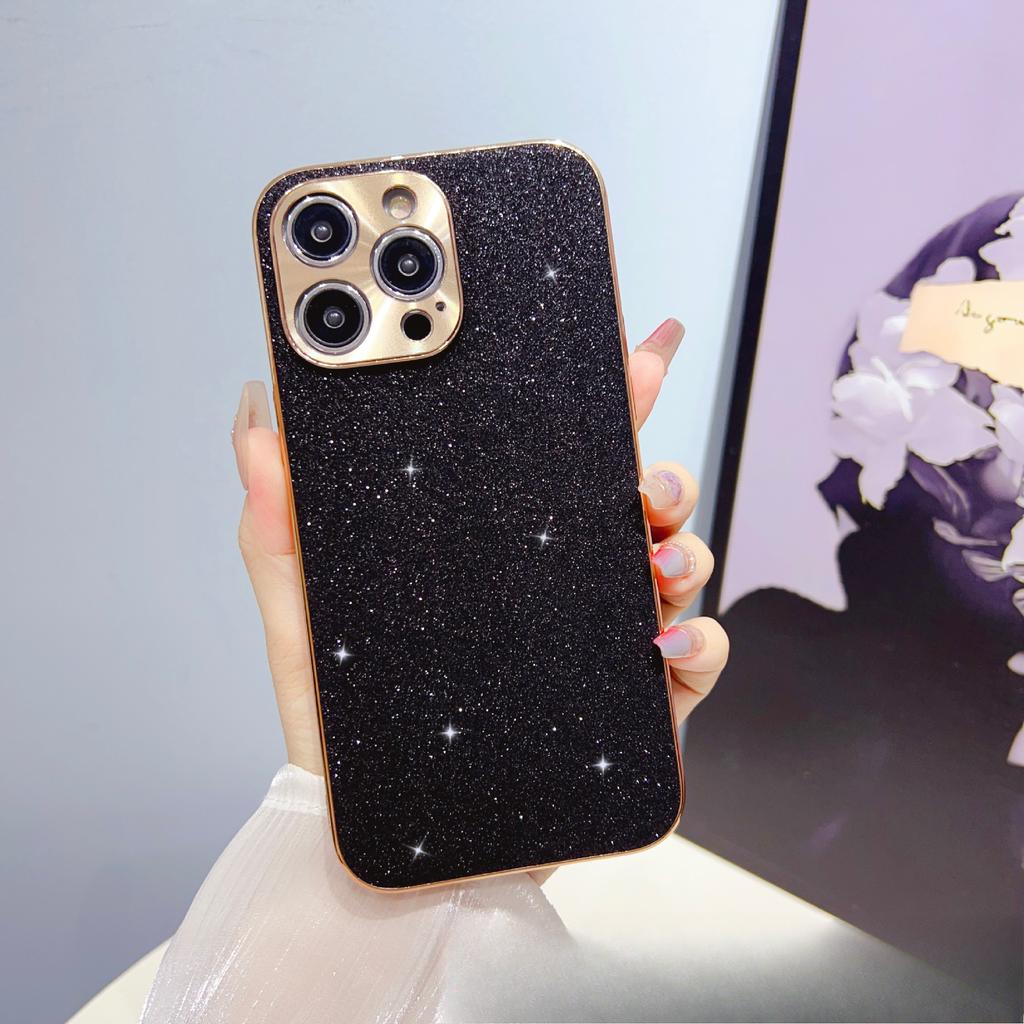Galvanisiertes Stern Diamant Glitzerpulver ist geeignet für iPhone15 Hülle, Apple 14pro Vollabdeckung Sturzsicher 11 Mode Max