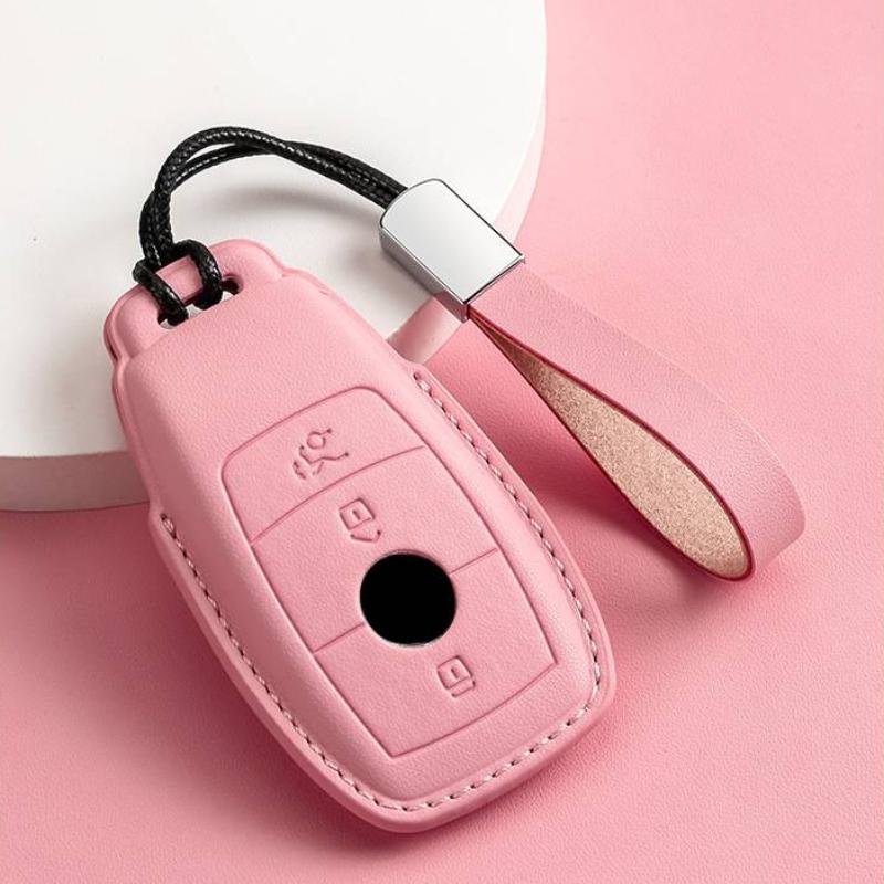 Luxury Leather Car Key Case Cover for Mercedes Benz C260L S320L E200L E300 C260 C200L GLC300 C260l A200L