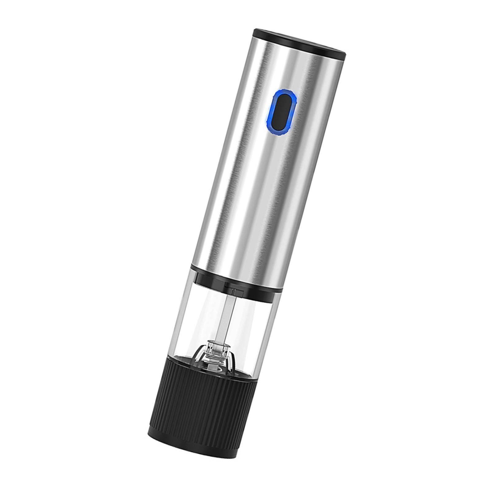 Electric Pepper Mill Multipurpose Rechargeable Automatic Grinder For Spices Herb Salt Kitchen Gadget With Clear ABS Body 1
