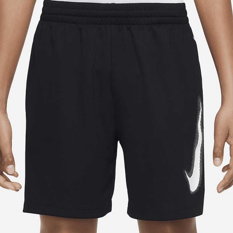 Nike Summer High-Waisted Loose Drawstring Kids Shorts Kids Bottoms Black DX5361-010