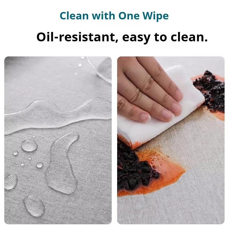 Tablecloth Waterproof and Oil-proof Household High-end Solid Color Tablecloth Lace Rectangular Tablecloth Dirt-resistant and Wear-resistant