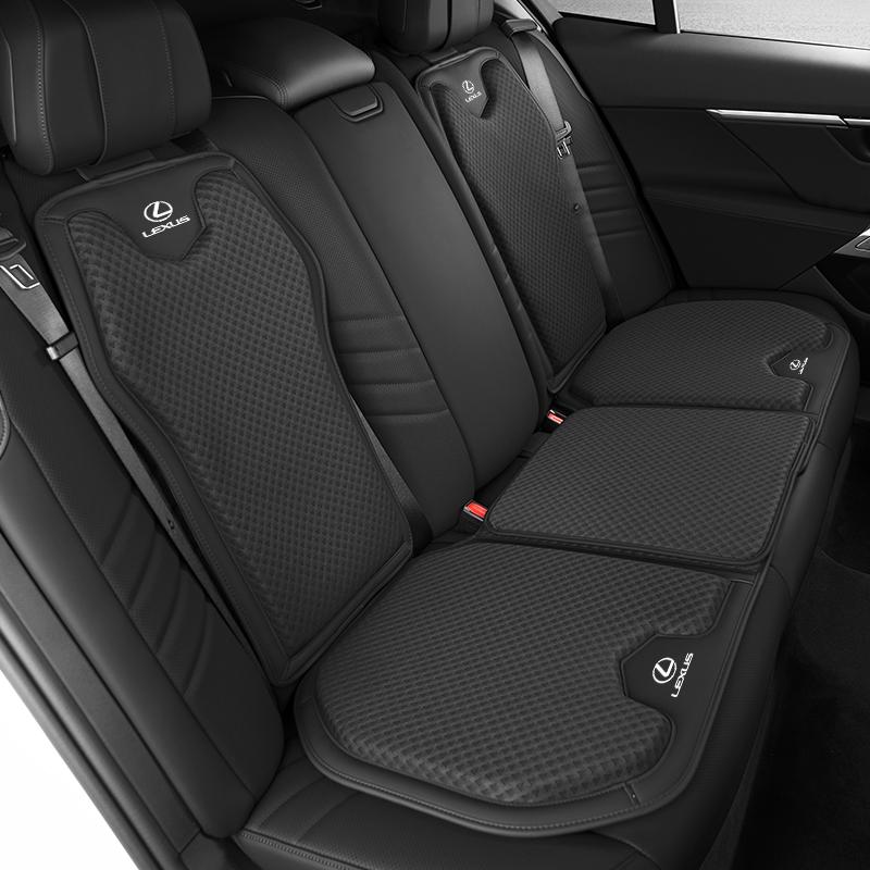 Car Seat Ice Silk Cushion Backrest Waist Pad Protector Cover Interior For Lexus CT200h ES250 ES300h IS250 IS200 GS300 GS460