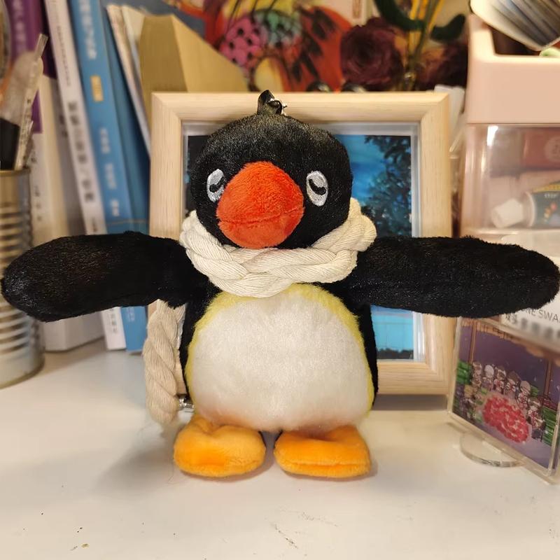Non-Toxic 16Cm Lovely Penguin Plush Keychain Cute Penguin Doll Backpack Pendant Creative Animal Doll Keychain Children Women Bag Accessories