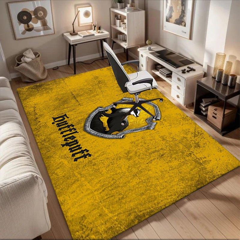 

Значок герба факультета Пуффендуй Гарри Поттер ПринтОфисный коврик Домашний декор Подарок на Хэллоуин и Рождество LC68 60cm by 90cm