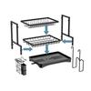 Kitchen rack, tableware drain rack, countertop, household multi-function, dish storage box, tableware collection~