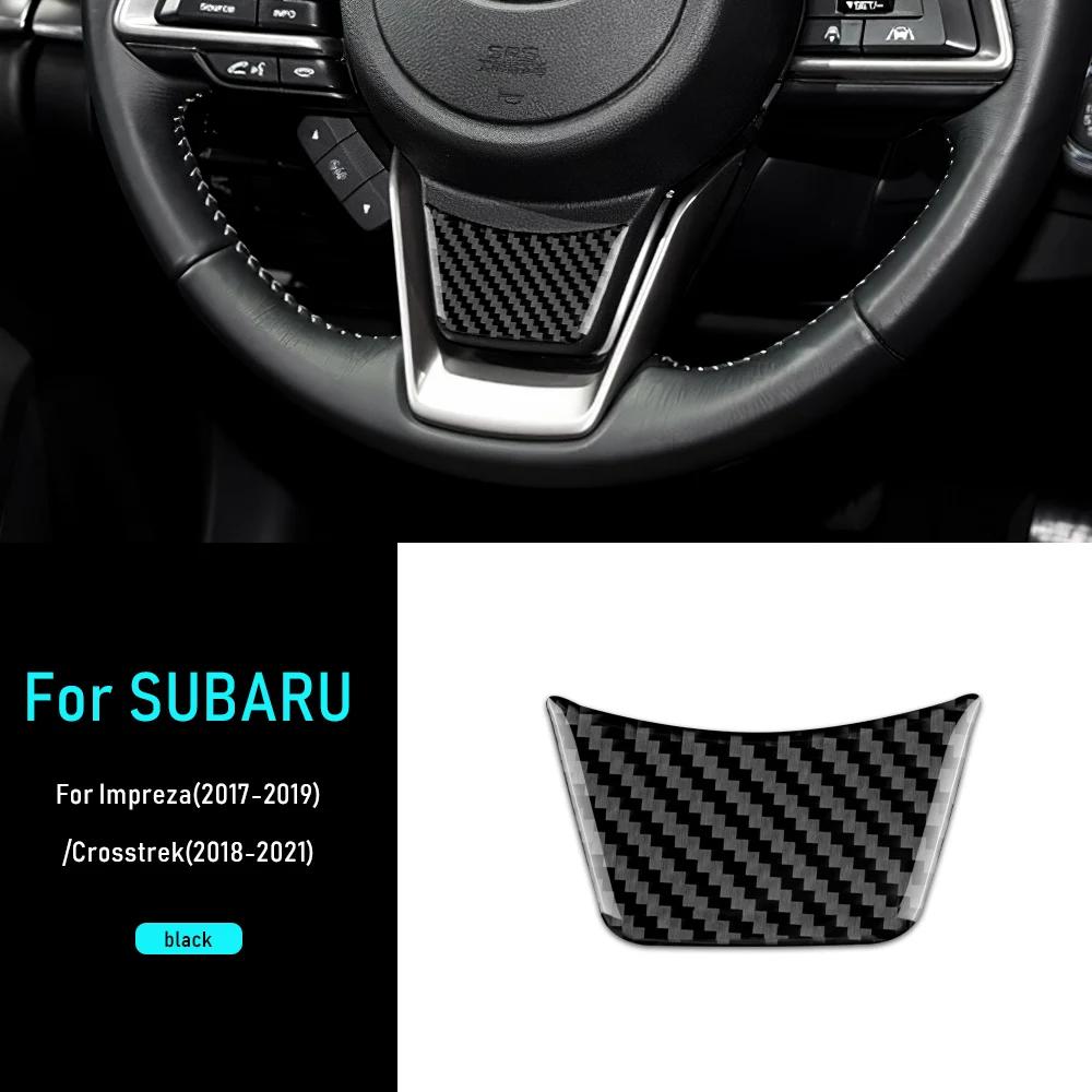For Subaru Crosstrek 2018-2023 Impreza 2017 2018 2019 2020 2021 2022 2023 Soft Carbon Fiber Sticker Accessories Steering Wheel