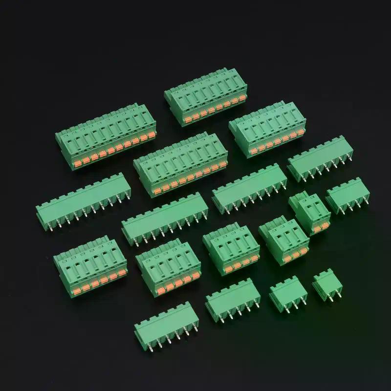 Spring Type Terminal Block 2EDGKD-5.08mm Plug-in Terminal Block Copper Core Male And Female Terminals