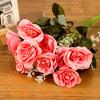 12 Head Artificial Fake Rose Flower Wedding Party Bridal Bouquet Home Room Decor