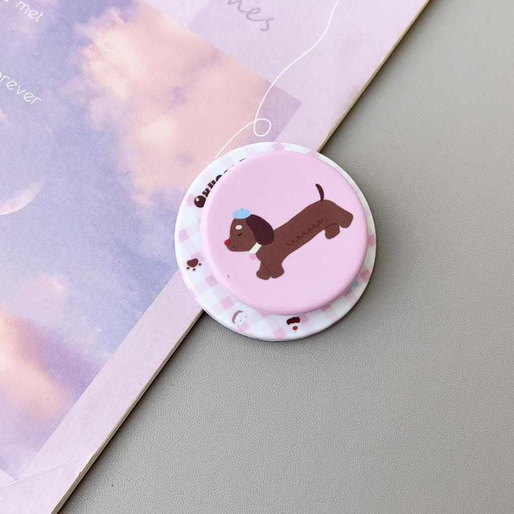 Frosted Cartoon MagSafe Magnetic Phone Stand with Telescopic Airbag Design