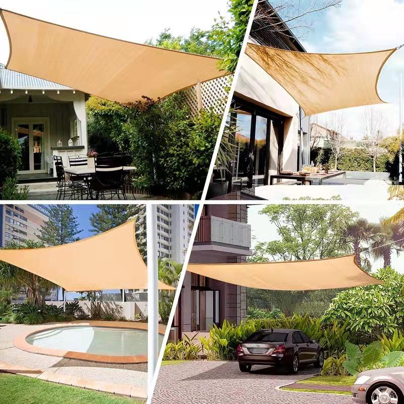 Thickened Polyester Oxford Shade Sail: Waterproof UV Protection Canopy for Courtyards & Pools